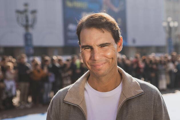Foto LaPresse Andrea Alfano & x2013; 11 11 2022 Torino (Italia) News & x2013; Presentazione dei giocatori delle Nitto ATP, Tennis Herren Finals Blue Carpet & x2013; Nella foto: Rafael Nadal. November 11, 2022 Torino (Italy) & x2013; Nitto ATP Finals Blue Carpet players presentation & x2013; In the picture: Rafael Nadal.  Copyright: xAndreaxAlfano LaPressex