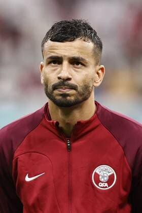 AL KHOR - Boualem Khoukhi of Qatar during the FIFA World Cup, WM, Weltmeisterschaft, Fussball Qatar 2022 group A match between Qatar and Ecuador at Al Bayt Stadium on November 20, 2022 in Al Khor, Qatar. AP Dutch Height MAURICE OF STONE FIFA World Cup Qatar 2022 2022 xVIxANPxSportx xMauricexvanxSteenxWKxIVx