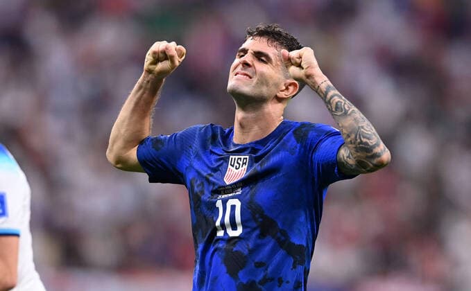 FUSSBALL WM 2022 VORRUNDE GRUPPE B England - USA 25.11.2022 Christian Pulisic (USA)