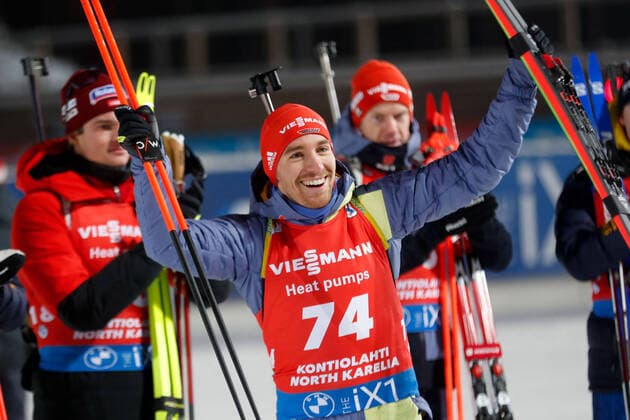 Bilder des Jahres, Sport 11 November Sport Themen der Woche KW48 Sport Bilder des Tages 221129 David Zobel of Germany celebrates after men s biathlon 20 km individual during the IBU World Cup on November 29, 2022 in Kontiolahti. Photo: Kalle Parkkinen BILDBYRAN COP 211 KP0038 skidskytte biathlon skiskyting världscup ibu world cup individuell individual bbeng jubel tyskland Copyright: KALLExPARKKINEN BB221129BB413