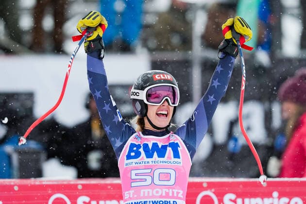 Bilder des Jahres 2022, Sport 12 Dezember Sport Themen der Woche KW50 Sport Bilder des Tages 16.12.2022, St. Moritz, Corviglia, FIS Ski World Cup: St. Moritz Women Downhill, 50 Tricia Mangan of USA St. Moritz Corviglia Graubunden Switzerland Copyright: xJustPictures.ch JarixPestelaccix