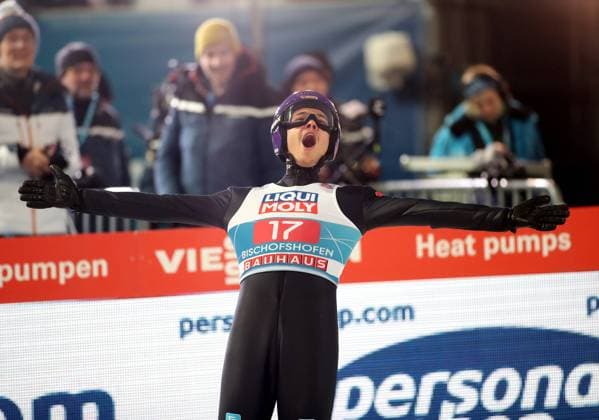 Bilder des Jahres 2023, Sport 01 Januar Sport Themen der Woche KW01 Sport Bilder des Tages Bischofshofen, Österreich, 06. Januar 2023: 71.internationale Vierschanzentournee, Skispringen, Herren, Weltcup, Bischofshofen, Dreikönigsspringen, Paul-Ausserleitner-Schanze Wettkampf RAIMUND Philipp (GER) jubelt im Auslauf