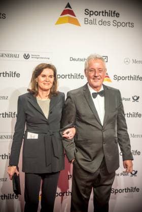 21.01.2023 xesx Frankfurt am Main, Festhalle Der 52. Ball des Sports der Deutschen Sporthilfe Hochsprunglegende Ulrike Nasse-Meyfarth mit Ehemann Roland Nasse