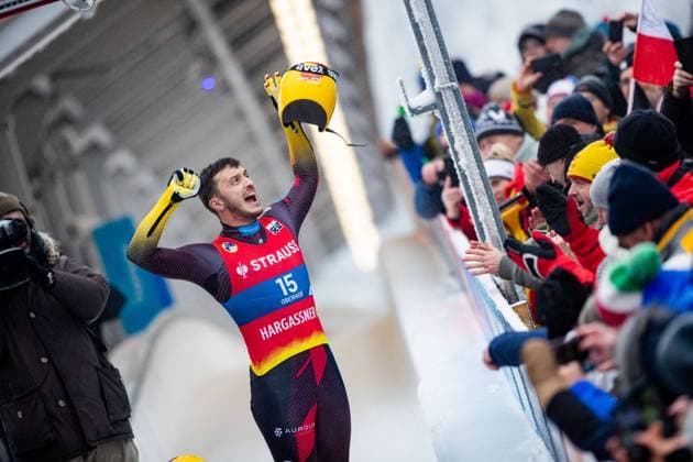 Bilder des Jahres 2023, Sport 01 Januar Sport Bilder des Tages 27.01.2023, GER, Rennrodeln, Saison 22 23, Sprint , Männer Frauen Doppel 6th FIL-Sprint World Championships, Eggert, Toni Benecken, Sascha Oberhof LOTTO Thüringen EISARENA Oberho Thüringen Deutschland