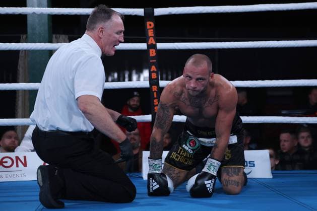 Bilder des Jahres 2023, Sport 02 Februar Sport Themen der Woche KW08 Sport Bilder des Tages Boxen: Agon Fightnight, Berlin, 24.02.2023 IBO-Intercontinental: Björn Schicke (GER) - Julio Alamos (CHI) Berlin Germany