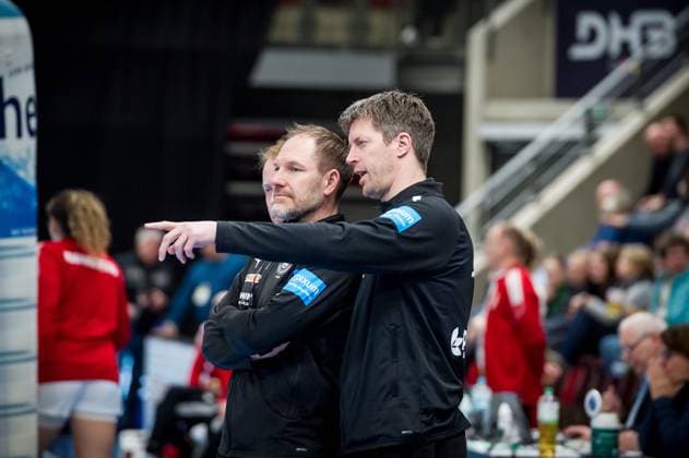 Markus Gaugisch (Deutschland, Bundestrainer) Mattias Andersson (Co-Trainer Deutschland) GER, Laenderspiel: Deutschland - Ungarn in Ludwigsburg (MHPArena), Handball, Laenderspiel, DHB, GER - HUN, Germany vs. Hungary, Frauen, 03.03.2023 Laenderspiel: Deutschland - Ungarn, Sport, Handball, Laenderspiel, DHB, GER - HUN, Germany vs. Hungary, Frauen, 03.03.2023 Ludwigsburg Copyright: xSandyxDinkelackerx EP_SDR