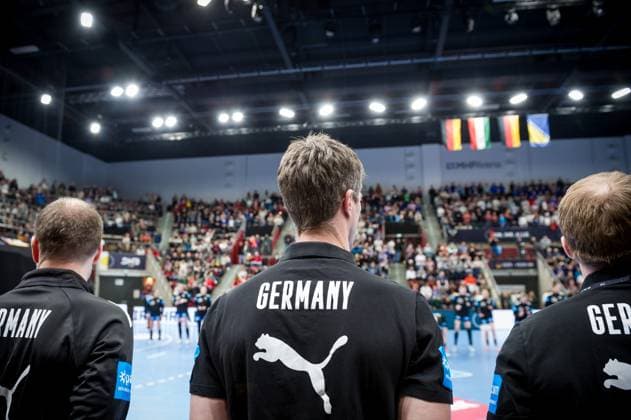 Markus Gaugisch (Deutschland, Bundestrainer) li: Mattias Andersson (Co-Trainer Deutschland) re: Jochen Beppler (Co-Trainer Deutschland) (GER, Laenderspiel: Deutschland - Ungarn in Ludwigsburg (MHPArena), Handball, Laenderspiel, DHB, GER - HUN, Germany vs. Hungary, Frauen, 03.03.2023 Laenderspiel: Deutschland - Ungarn, Sport, Handball, Laenderspiel, DHB, GER - HUN, Germany vs. Hungary, Frauen, 03.03.2023 Ludwigsburg Copyright: xSandyxDinkelackerx EP_SDR