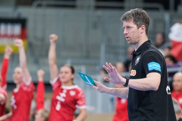 Markus Gaugisch (Deutschland, Bundestrainer), Deutschland vs. Polen, Handball, Frauen, Laenderspiel, 05.03.2023, Deutschland vs. Polen, Handball, Laenderspiel, Frauen, 05.03.2023, Heidelberg Copyright: xEibner-Pressefotox EP_EER