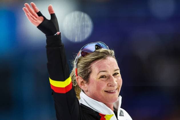 Sport Bilder des Tages HERENVEEN - Claudia Pechstein (GER) during the 5000 meters for women at the ISU World Speed skating, Eisschnelllauf Championships in Thialf. ANP VINCENT JANNINK ISU World Speed Skating Championships - Heerenveen 2023 xVIxANPxSportx xxANPxIVx 464244964 originalFilename: 464244964.jpg