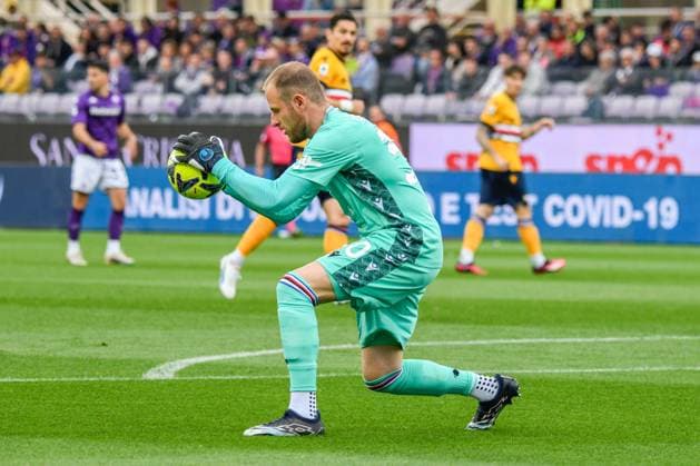 italian soccer Serie A match - ACF Fiorentina vs UC Sampdoria Sampdoria s Nicola Ravaglia in action during ACF Fiorentina vs UC Sampdoria, italian soccer Serie A match in Florence, Italy, April 30 2023 Florence Artemio Franchi stadium Italy Copyright: xFabioxFagiolinix xLiveMediax LPS_920712