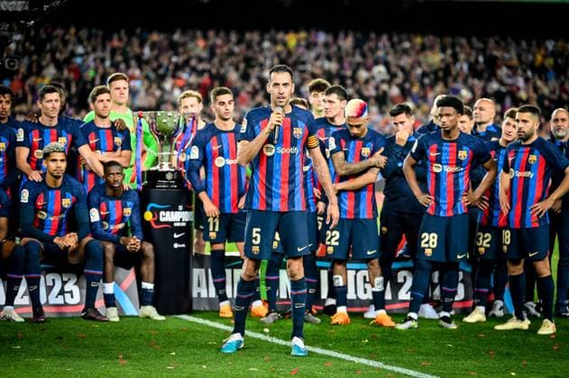 Bilder des Jahres 2023, Sport 05 Mai Sport Themen der Woche KW20 Sport Bilder des Tages Sergio Busquets FC Barcelona, Barca during a La Liga Santander match between FC Barcelona and Real Sociedad at Spotify Camp Nou, in Barcelona, Spain on May 20, 2023. (Photo Felipe Mondino) Copyright: x@FELIPExMONDINOx
