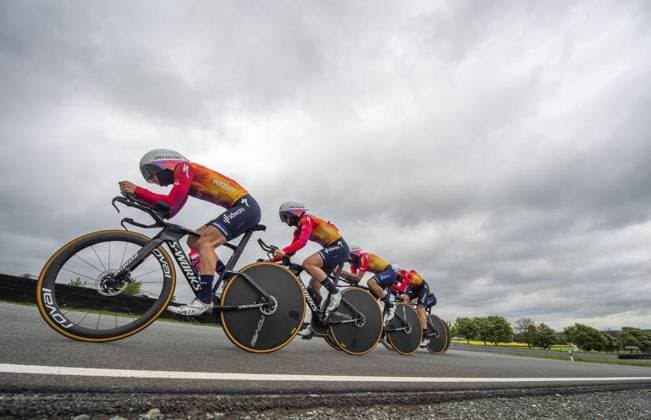 Bilder des Jahres 2023, Sport 05 Mai Sport Themen der Woche KW21 Sport Bilder des Tages RADSPORT - 35. LOTTO THÜRINGEN LADIES TOUR - . ETAPPE - RUND UM SCHLEIZ - MANNSCHAFTSZEITFAHREN Copyright: SaschaxFromm