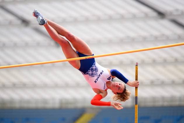 Bilder des Jahres 2023, Sport 06 Juni Sport Themen der Woche KW25 Sport Bilder des Tages 230624 Margot Chevrier of France competes in women s pole vault during day 3 of the Europaspiele on June 24, 2023 in Katowice. Photo: Jesper Zerman BILDBYRAN COP 234 JZ0381 friidrott athletics friidrett europeiska spelen 2023 european games 2023 europeiska spelen european games 3 bbeng pole vault stav stavsprang stavhopp frankrike Copyright: JESPERxZERMAN BB230624JZ050