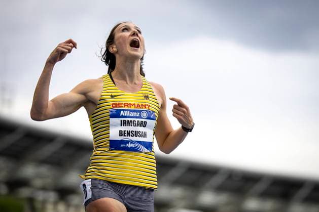 Bilder des Jahres 2023, Sport 07 Juli Sport Themen der Woche KW28 Paris 2023 World Para Athletics Championships; Frankreich, 13.07.2023 Irmgard Bensusan (GER TSV Bayer 04 Leverkusen T44) aergert sich ueber Platz 6 im Finale 100m, waehrend der World Para Athletics Championships am 13.07.2023 im Charlety Stadium in Paris, Frankreich. Copyright: xBEAUTIFULxSPORTS AxelxKohringx