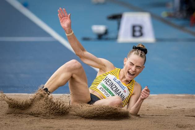 Bilder des Jahres 2023, Sport 07 Juli Sport Themen der Woche KW28 Sport Bilder des Tages European U23 Athletics Championships , Espoo, Finland; 13.07.2023 Aliena Juliette HEINZMANN of Germany competes in the womens triple jump at the European U23 Athletics Championships in Espoo, Finland, on Thursday, July 13, 2023 . Copyright: xBEAUTIFULxSPORTS OlafxRellischx