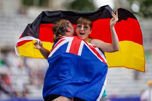 Bilder des Jahres 2023, Sport 07 Juli Sport Themen der Woche KW28 Sport Bilder des Tages Paris 2023 World Para Athletics Championships; Frankreich, 15.07.2023 Nicole Nicoleitzik (GER TV Puettlingen T36) gewinnt Bronze ueber 200m in ihrer Klasse waehrend der World Para Athletics Championships am 15.07.2023 im Charlety Stadium in Paris, Frankreich. Copyright: xBEAUTIFULxSPORTS AxelxKohringx