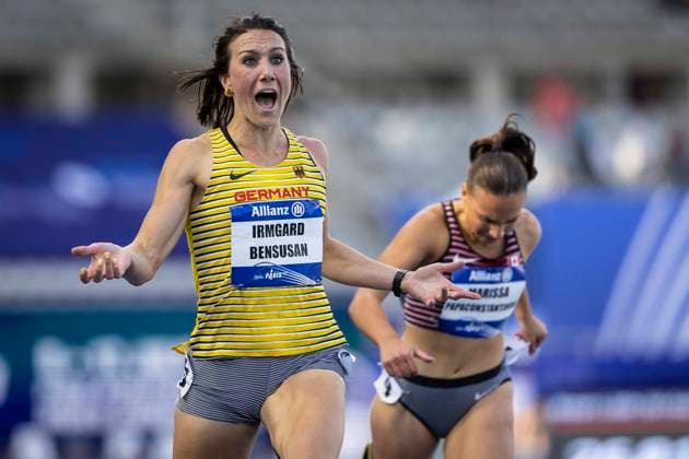 Bilder des Jahres 2023, Sport 07 Juli Sport Themen der Woche KW29 Sport Bilder des Tages Paris 2023 World Para Athletics Championships; Frankreich, 17.07.2023 Irmgard Bensusan (GER TSV Bayer 04 Leverkusen T44) gewinnt ueberraschend die 200m waehrend der World Para Athletics Championships am 17.07.2023 im Charlety Stadium in Paris, Frankreich. Copyright: xBEAUTIFULxSPORTS AxelxKohringx