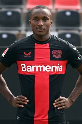 Moussa Diaby; Bayer 04 Leverkusen; 1.BL, Porträttermin 2023 2024,