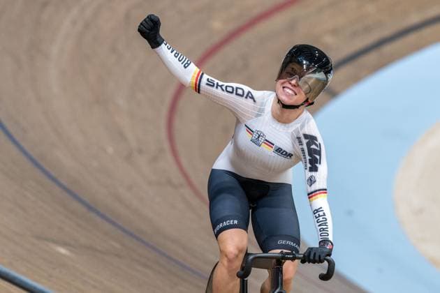 Bilder des Jahres 2023, Sport 08 August Sport Themen der Woche KW31 Sport Bilder des Tages UCI Cycling World Championships 2023 - Day 3 GLASGOW, SCOTLAND - AUGUST 04: Emma HINZE (GER), born 1997 winning Gold in the women’s 500m time trials during day 3 of the UCI Cycling World Championships 2023 at the Sir Chris Hoy Velodrome of Glasgow on 04.8.2023 in Dumfriesshire Scotland. Copyright: xBEAUTIFULxSPORTS OliverxKremerx