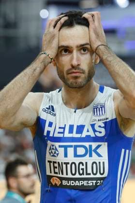 Miltiadis Tentoglu of Greece celebrates after winning the long jump of the World Athletics Championships in in Budapest, Hungary, 24 August 2023 World Athletics Championships Budapest 2023 - Day 6 !ACHTUNG: NUR REDAKTIONELLE NUTZUNG!  Copyright: xJavierxEtxezarretax GRAF005 20230824-55011760940_1