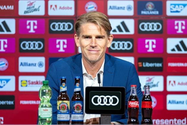 Sport Bilder des Tages Christian Freund, Sportdirektor FC Bayern Muenchen, FC Bayern Muenchen, Pressekonferenz zur Vorstellung des neuen Sportdirektor, 30.08.2023 Muenchen Bayern Deutschland