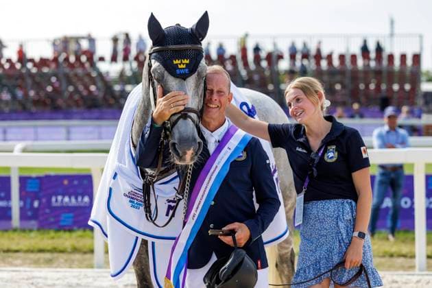 Bilder des Jahres 2023, Sport 09 September Bilder des Jahres 2023, Sport 09 September Sport Bilder des Tages MILANO - FEI Jumping European Championship, EM, Europameisterschaft 2023, MILANO - FEI Jumping European Championship 2023 BENGTSSON Rolf-Goeran (SWE), Zuccero Impression am Rande FEI Jumping European Championship Team Final - Round 2 Milano, Mailand, Ippodromo Snai San Siro 01. September 2023 -