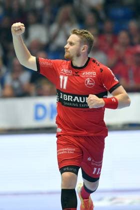 Jubel bei Dimitri Ignatow (MT Melsungen 11) , GER, MT Melsungen - TVB Stuttgart, Handball, 1. Bundesliga Maenner 5. Spieltag, 15.09.2023, GER, MT Melsungen - TVB Stuttgart, Handball, 1. Bundesliga Maenner, 5. Spieltag, 15.09.2023 Kassel Copyright: xEibner-Pressefotox-xRolandxSippelx EP_RSL