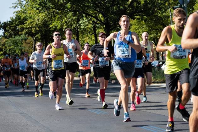 24.09.2023,Berlin,49. BMW BERLIN-MARATHON,Impressionen,Ortsteil Schmargendorf im Bezirk Wilmersdorf.Hohenzollerndamm