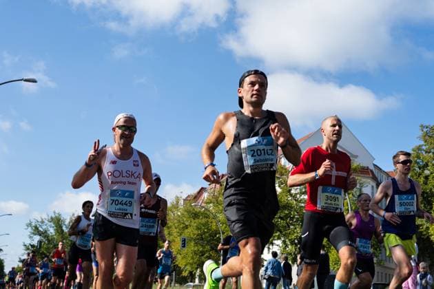 24.09.2023,Berlin,49. BMW BERLIN-MARATHON,Impressionen,Ortsteil Schmargendorf im Bezirk Wilmersdorf.Hohenzollerndamm