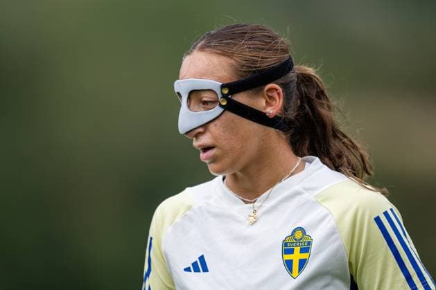 230925 Rosa Kafaji of the Swedish women s national football team during a training session on September 25, 2023 in Castel di Sangro. Photo: Mathias Bergeld BILDBYRAN kod MB MB0729 fotboll football soccer fotball nations league träning practice training sverige sweden dam bbeng uefa women?s nation league Copyright: MATHIASxBERGELD BB230925MB030