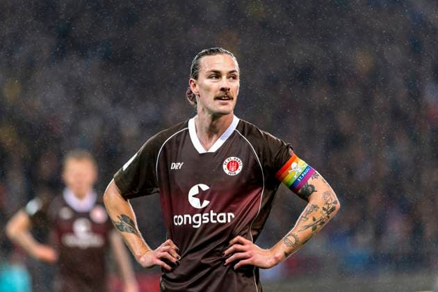 Jackson Irvine (St.Pauli) 07.10.23, Hamburg, FC St.Pauli vs. 1. FC Nürnberg, 2. Fußball Bundesliga, 2.Liga, DFL, Saison 2023 2024, 09.Spieltag REGULATIONS PROHIBIT ANY USE OF PHOTOGRAPHS as IMAGE SEQUENCES and or QUASI-VIDEO. Â