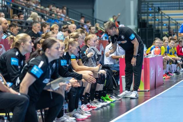 Markus Gaugisch (Deutschland , Bundestrainer) GER, Deutschland gegen Ukraine, Handball, EM Qualifikation, WOMEN S EHF EURO 2024 QUALIFIERS, 12.10.2023, GER, Handball EURO 2024 Qualifikationsspiel Deutschland (GER) gegen Ukraine (UKR), WOMEN S EHF EURO 2024 QUALIFIERS 12.10.2023, Location: Buderus Arena in Wetzlar Foto: Gerhard Wingender Wetzlar Copyright: xEibner-Pressefotox xGerhardxWingenderx EP_GWR