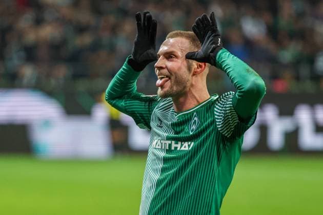 Bilder des Jahres 2023, Sport 11 November Sport Themen der Woche KW45 Sport Bilder des Tages 1. Bundesliga: SV Werder Bremen - Eintracht Frankfurt am 12.11.2023 im Weserstadion in Bremen Jubel, Torjubel, Torschuetze, Torschütze Marvin Ducksch (Bremen 7) jubelt nach seinem Tor per Elfmeter zum 1 zu 0