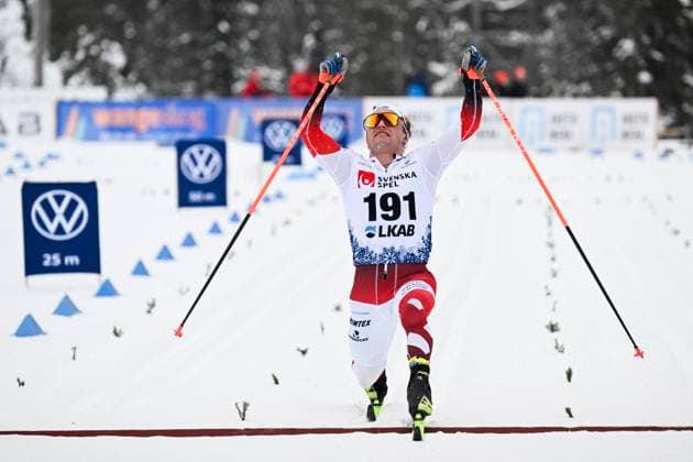 Bilder des Jahres 2023, Sport 11 November Sport Themen der Woche KW46 GÄLLIVARE 20231118 Björn Sandström gar i mal efter herrarnas 10 km klassisk stil i den nationella premiären i Gällivare GÄLLIVARE SVERIGE x9110x Copyright: xUlfxPalm TTx SPRINTTÄVLING GÄLLIVARE
