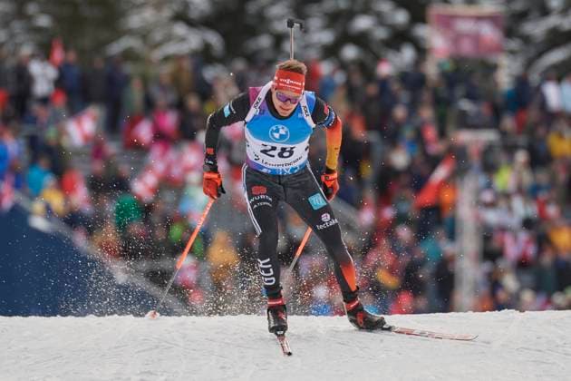 Bilder des Jahres 2023, Sport 12 Dezember BMW IBU Weltcup Biathlon Lenzerheide 2023, Männer Sprint 10 km, Lenzerheide, Schweiz Lenzerheide, Schweiz, 15. Dezember 2023. Doll Benedikt GER beim 10 km Sprint der Männer am BMW IBU Weltcup Biathlon 2023 in Lenzerheide.