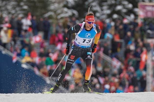 Bilder des Jahres 2023, Sport 12 Dezember Sport Themen der Woche KW50 Sport Bilder des Tages BMW IBU Weltcup Biathlon Lenzerheide 2023, Männer Sprint 10 km, Lenzerheide, Schweiz Lenzerheide, Schweiz, 15. Dezember 2023. Nawrath Philipp GER beim 10 km Sprint der Männer am BMW IBU Weltcup Biathlon 2023 in Lenzerheide.