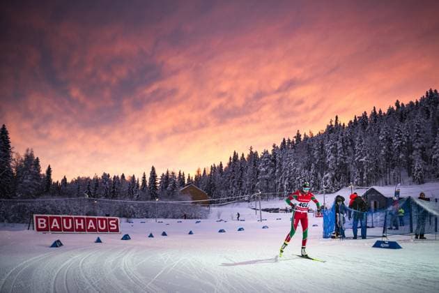 Bilder des Jahres 2023, Sport 12 Dezember Sport Themen der Woche KW50 Sport Bilder des Tages 231216 Selma Johansson, Strömnäs GIF Skidklubb under prologen inför skidloppet över 1,2 kilometer sprint dam i Bauhaus Cup den 16 december 2023 i Boden. Copyright: SIMONxELIASSON BB231216SE128