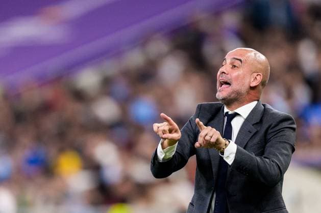 231222 Head coach Pep Guardiola of Manchester City during the FIFA Club World Cup final match between Fluminense and Manchester City on December 22, 2023 in Jeddah. Photo: Joel Marklund BILDBYRAN kod JM JM0554 bbeng fotboll football soccer fotball klubblags-vm fifa club world cup final fluminense manchester city bbauto Copyright: JOELxMARKLUND BB231222JM036