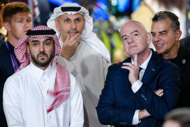 Bilder des Jahres 2023, Sport 12 Dezember Sport Themen der Woche KW51 231222 Gianni Infantino, President of FIFA, after the FIFA Club World Cup final match between Fluminense and Manchester City on December 22, 2023 in Jeddah. Photo: Joel Marklund BILDBYRAN kod JM JM0554 bbeng fotboll football soccer fotball klubblags-vm fifa club world cup final fluminense manchester city Copyright: JOELxMARKLUND BB231222JM085