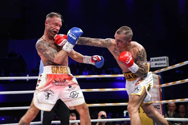 Bilder des Jahres 2024, Sport 01 Januar Sport Themen der Woche KW02 Boxen: SES Boxgala, Berlin, 13.01.2024 WBC-Europameisterschaft: Ronny Gabel (GER) - Ilias Essaoudi (GER) Torsten Helmke Berlin Germany