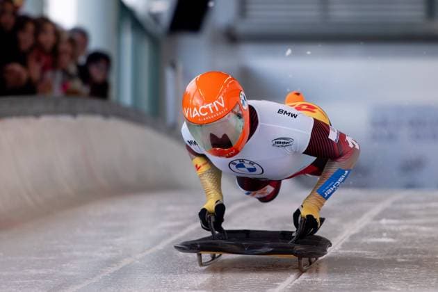 Bilder des Jahres 2024, Sport 02 Feburar Sport Themen der Woche KW08 Sport Bilder des Tages Felix Keisinger (Deutschland) am Start, GER, IBSF BMW Skeleton Weltmeisterschaft Winterberg, Rennen Herren, 23.02.2024 GER, IBSF BMW Skeleton Weltmeisterschaft Winterberg, Rennen Herren, 23.02.2024 Winterberg Copyright: xEibner-Pressefoto Memmlerx EP_MMR