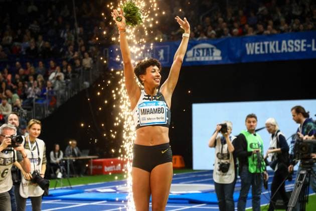 Bilder des Jahres 2024, Sport 02 Feburar Sport Themen der Woche KW08 Sport Bilder des Tages ISTAF Indoor; Berlin, 23.02.2024 Malaika Mihambo; ISTAF Indoor; Berlin am 23.02.2024, Duesseldorf. Copyright: xBEAUTIFULxSPORTS KennyxBeelex