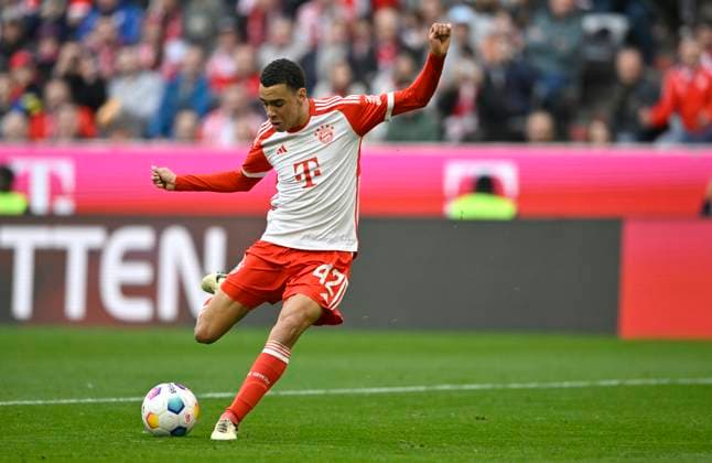 TOR zum 5:1 Jamal Musiala FC Bayern Muenchen FCB (42) Torschuss Aktion Torchance FC Bayern Muenchen vs 1. FSV Mainz 05 09.03.2024 DFL REGULATIONS PROHIBIT ANY USE OF PHOTOGRAPHS AS IMAGE SEQUENCES AND OR QUASI-VIDEO FC Bayern Muenchen vs 1. FSV Mainz 05