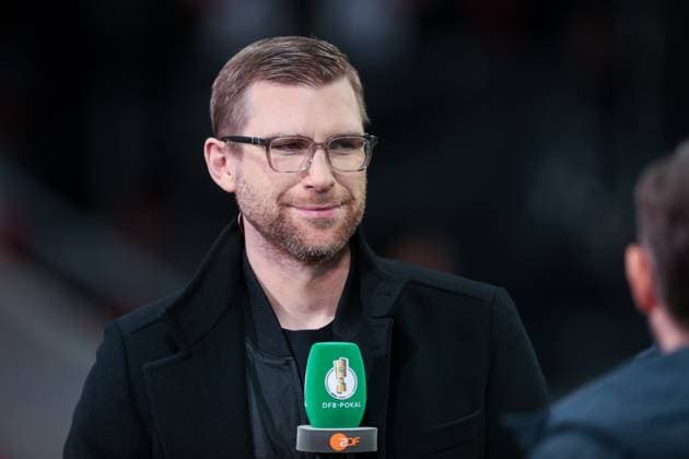 03.04.2024, Fussball, Saison 2023 2024, DFB-Pokal, Halbfinale, Bayer 04 Leverkusen - Fortuna Düsseldorf, Per Mertesacker im Interview, Leverkusen BayArena NRW Deutschland xRHR-FOTO DEx Copyright: DennisxEwert RHR-FOTOx RHR-FOTO DE