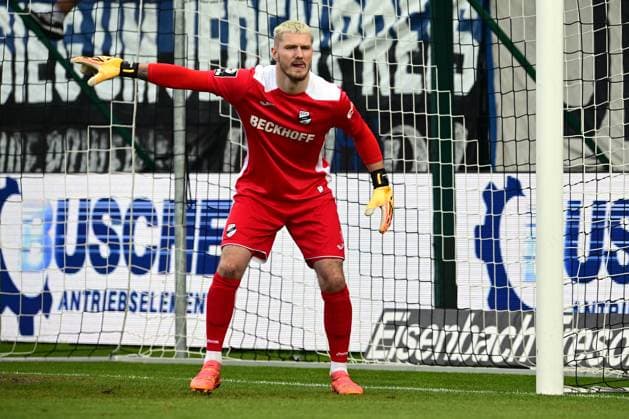 27-04-2024 pmk NH114871 Fussball Herren 3.Liga Saison 2023 2024 Sportclub-Arena Verl SC Verl - SV Waldhof Mannheim 07 Luca UNBEHAUN (01) -Torwart- Verl