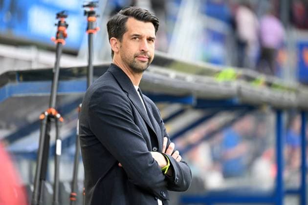 Paderborn, Home Deluxe Arena, 10.05.24, GER, Herren, 2.Bundesliga, Saison 2023-2024, SC Paderborn 07 - Hamburger SV Bild: Sportvorstand Jonas BOLDT (Hamburg) Only for editorial use! DFL regulations prohibit any use of photographs as image sequences and or quasi-video. NRW Deutschland