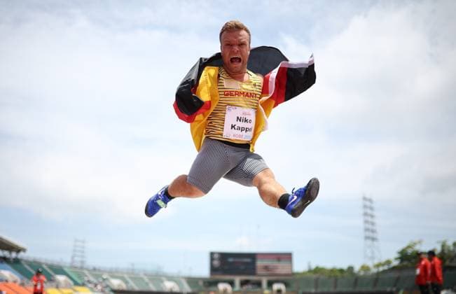 Bilder des Jahres 2024, Sport 05 Mai Sport Themen der Woche KW21 Sport Bilder des Tages Kobe 2024 Para Athletics World Championships - Day 4 KOBE, JAPAN - May 20: Niko Kappel of Germany wins gold in men s shot put in class F41 at the Kobe 2024 Para Athletics World Championships at Kobe Universiade Memorial Stadium on May 20, 2024 in Kobe, Japan. (Photo by Marcus Hartmann Beautiful Sports) Copyright: xBEAUTIFULxSPORTS MarcusxHartmannx