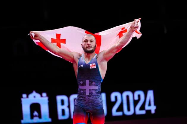 Bilder des Jahres 2024, Sport 05 Mai Sport Themen der Woche KW21 Sport Bilder des Tages U23 Wrestling European Championships 55kg GR - Giorgi Tokhadze (GEO)