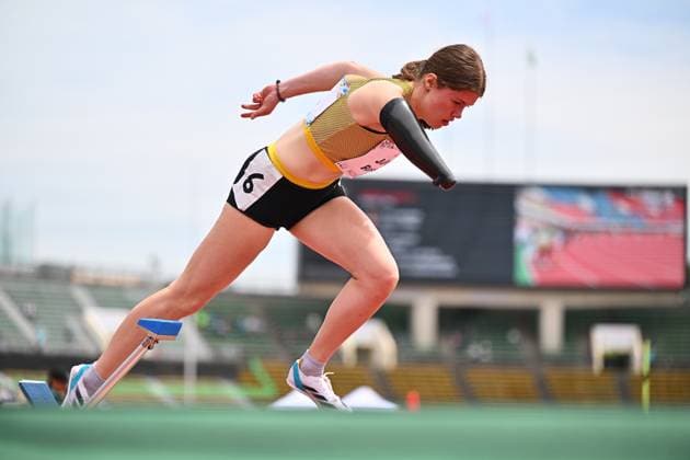 Bilder des Jahres 2024, Sport 05 Mai Sport Themen der Woche KW21 Sport Bilder des Tages Kobe 2024 Para Athletics World Championships - Day 6 KOBE, JAPAN - May 22: Jule Ross of Germany during 400m final in class F47 at the Kobe 2024 Para Athletics World Championships at Kobe Universiade Memorial Stadium on May 22, 2024 in Kobe, Japan. (Photo by Marcus Hartmann Beautiful Sports) Copyright: xBEAUTIFULxSPORTS MarcusxHartmannx