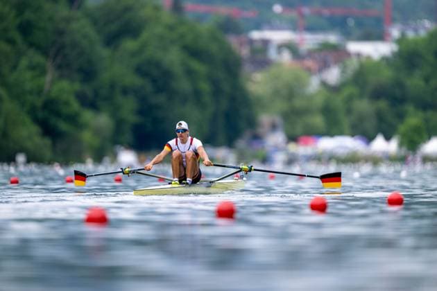 Bilder des Jahres 2024, Sport 05 Mai Sport Themen der Woche KW21 Sport Bilder des Tages World Rowing Cup II; Luzern, 24.05.2024 Arno Gaus of Germany Lightweight Men s Single Sculls at World Rowing Cup II - Lucerne Regatta in Luzern, Rotsee, on Friday, 24. May 2024 Copyright: xBEAUTIFULxSPORTS TobiasxLacknerx